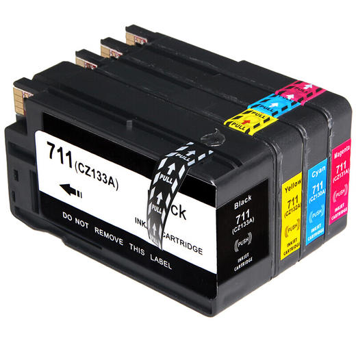 绘威711墨盒 适用惠普HP T120 T520 T530绘图仪墨盒 Designjet T125 T130 T525打印机墨盒 墨水 四色套装 商品图4