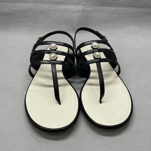 女款珍珠镶嵌夹脚凉鞋025 商品图0