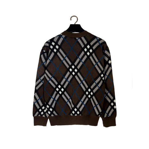 新品 BBR 24FW 格纹针织开衫 商品图1