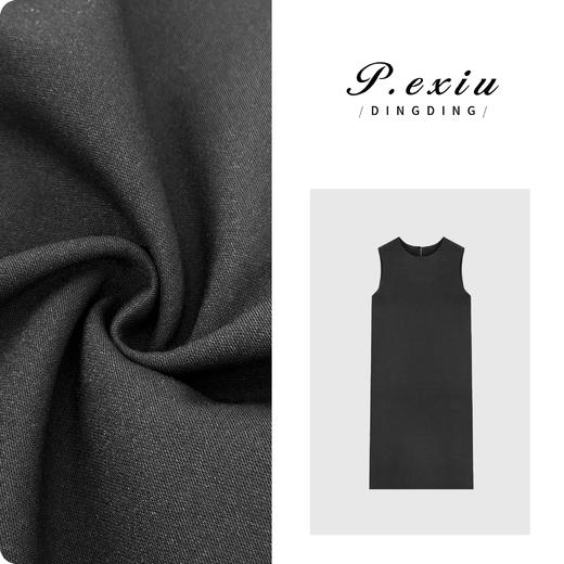 PanYiXiu/潘依绣【周末快乐】极简风后开叉无袖背心连衣裙 W-61945 商品图0