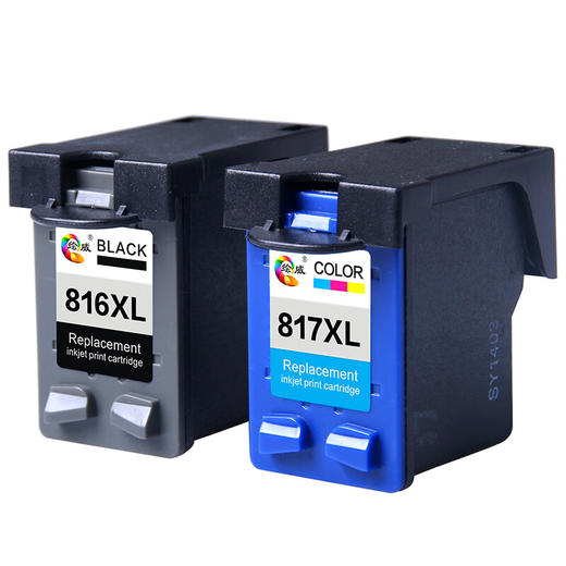 绘威兼容惠普HP816/817黑彩墨盒套装 适用惠普HP2468 F2288 2188 f388 F2238 3938 F378 3558 3538 3748 4308 商品图2