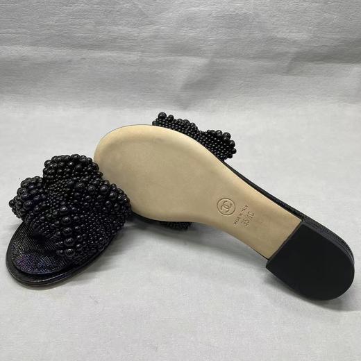 女款Fantasy小牛皮珍珠绳拖鞋025 商品图3