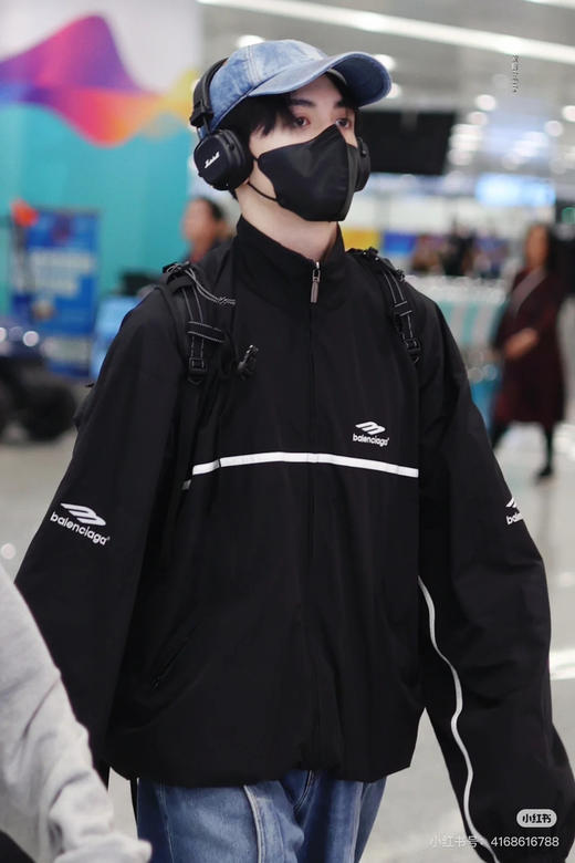 Balenciaga 立领徽标刺绣夹克外套 商品图3