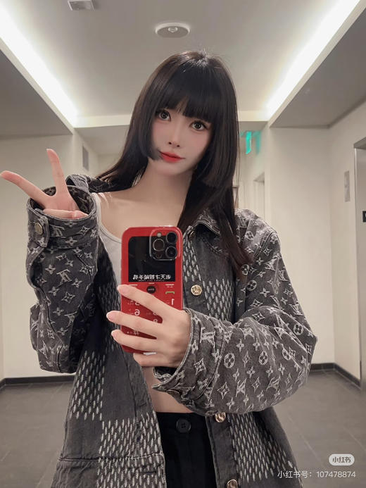 新品 1V✖️Nigo 经典款棋盘格牛仔夹克外套 商品图2