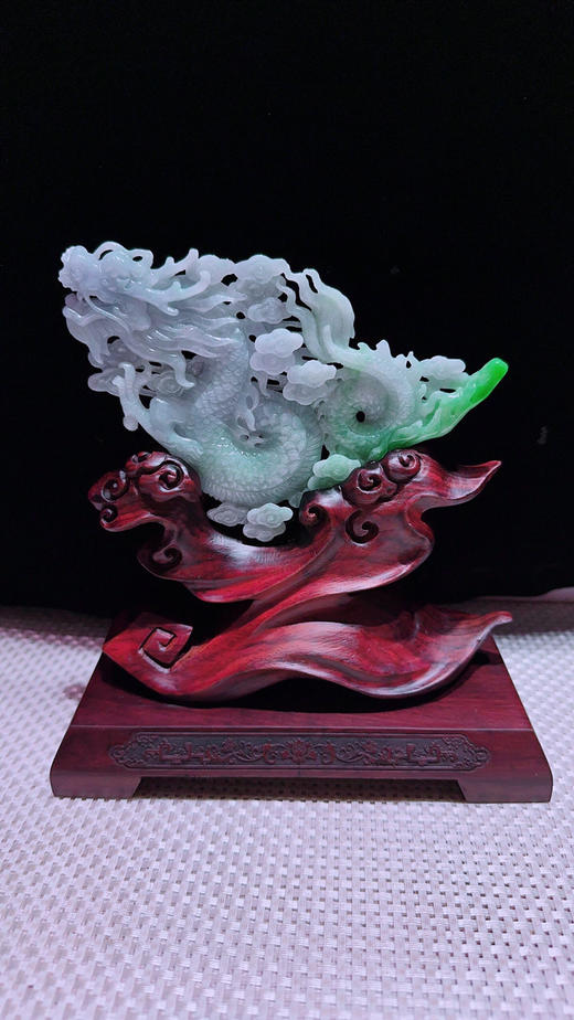 620861翡翠摆件【龙腾盛世】 商品图4