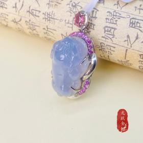 AU375镶嵌翡翠貔貅吊坠