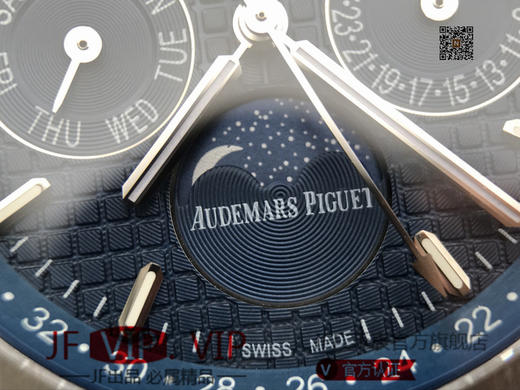 目前高版本！！！JF爱彼皇家橡树26574。功能：日期显示、星期显示、月份显示、年历显示、万年历、月相进口机克隆原装5134自动机械机芯, 商品图1