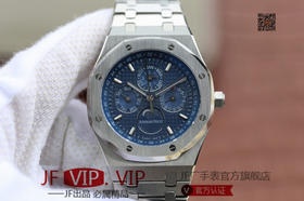 目前高版本！！！JF爱彼皇家橡树26574。功能：日期显示、星期显示、月份显示、年历显示、万年历、月相进口机克隆原装5134自动机械机芯,