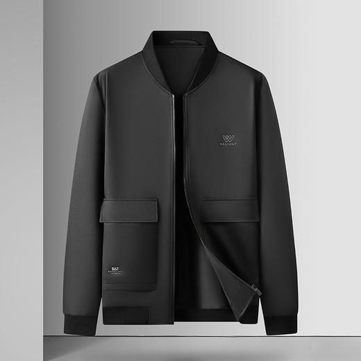 【新款DWD】大依优型大码男装男加肥加大码夹克轻商务外套休闲夹克上衣胖子 商品图4