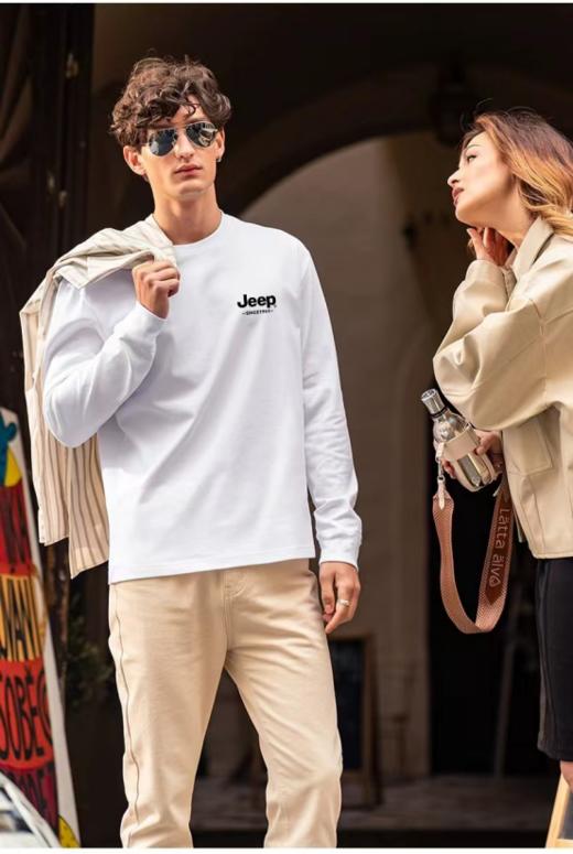 🏆正品！正版首发福利！早春必备单品❗️一件从春穿到秋❗️❗️ 【吉普JEEP莫代尔天丝5A抑菌长袖】我直接给家属囤了6件！！ ✅奥地利兰精进口莫代尔，不输蚕丝真丝  商品图4