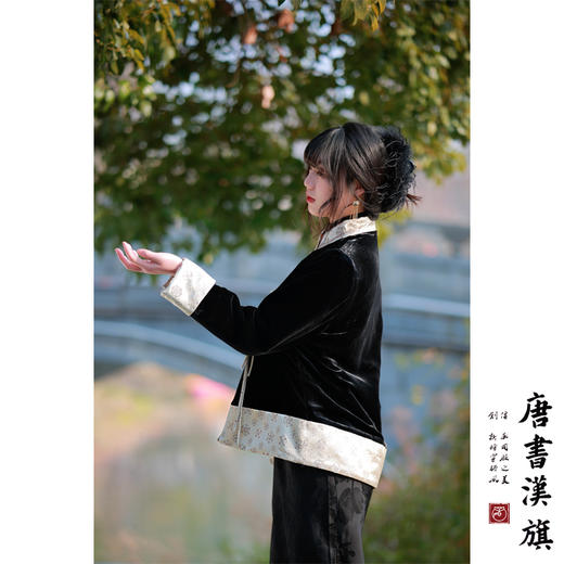 【福韵相连】非遗宋锦|新中式外套黑金桑蚕丝提花盘扣夹棉国风棉衣复古气质早春新品 商品图4