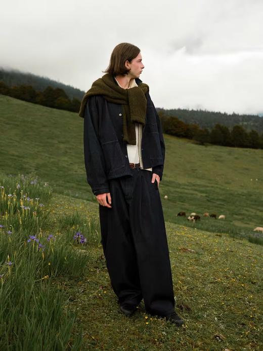 Evistub/E-4QWT436/14OZ进口丹宁原色水洗靛蓝牛仔夹克 商品图2