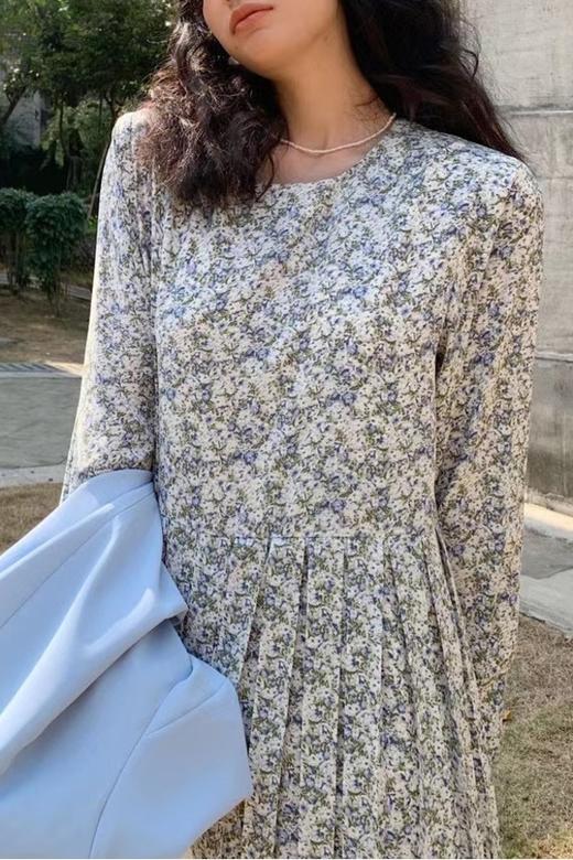 L.Fleuri 碎花压褶连衣裙 11734 商品图3