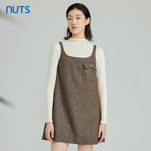 NUTS春季新品时尚气质通勤两件套长袖连衣裙312103050B 商品图0