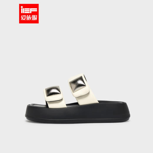 IEF/爱依服2025夏季 厚底松糕鞋女时尚休闲一字拖外穿凉拖鞋子2515 商品图0