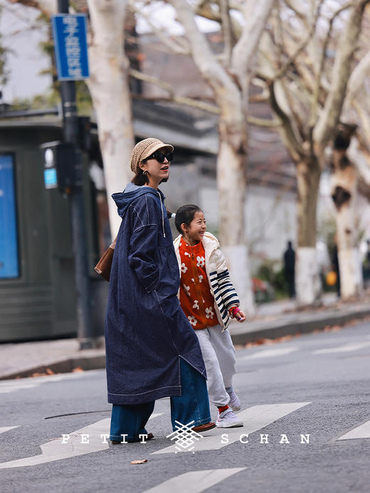 PETIT SCHAN小闪 CLO#734 Gadabout 游荡者 棉麻牛仔连帽连衣裙 商品图2