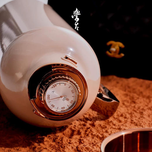 学古|一原传家壶·奶茶金 焖茶壶热水壶暖壶热水瓶家用保温1.6L 商品图1