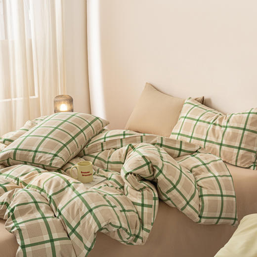 無印良品水洗磨毛四件套-城市恋曲  200*230cm 商品图1