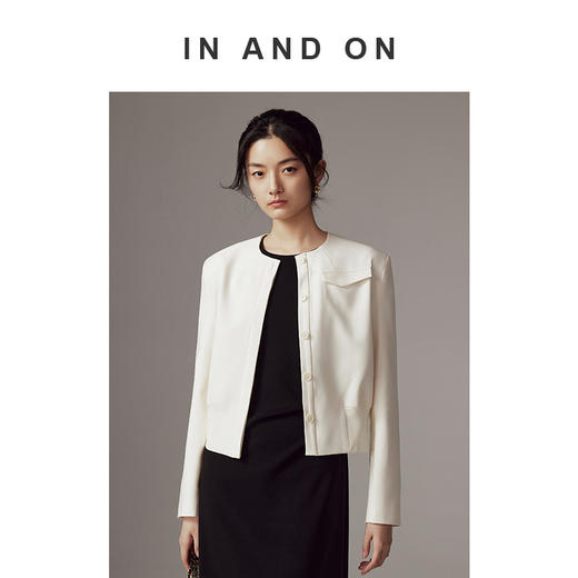 IN AND ON 悦己  罗纹收腰短款外套 54146 商品图0