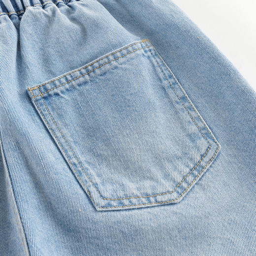 马克珍妮男童轻潮时尚牛仔萝卜裤 儿童裤子2025年春夏新款550651
 商品图4