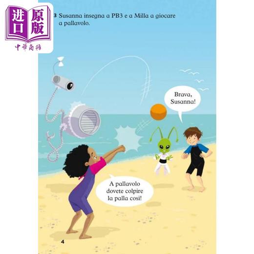 【中商原版】ELI Young Readers Italian A1: PB3 e i pesci PB3 和鱼 含音频 意大利语原版儿童故事图画书分级读物A1 商品图2