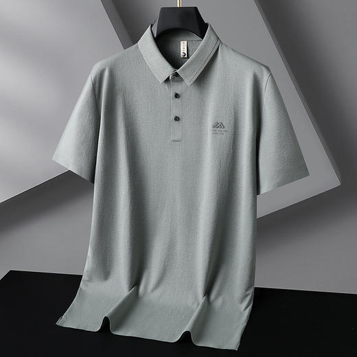 【莱赛尔棉】【DG】大依优型大码莱赛尔棉短袖Polo衫体恤翻领加肥加大上衣肥佬宽松夏季薄款男士胖子 商品图5
