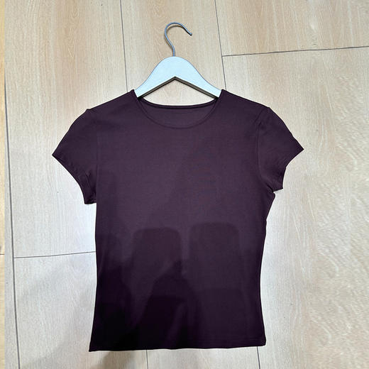 哈瓦塔春夏新款速干修身短袖运动短T恤H350101 商品图8