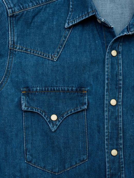 Fortela Western Shirt 水洗丹宁衬衫 商品图5