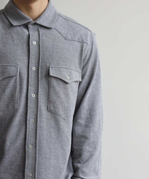 BRUNE11O CUC1NELL1花纱珠地长袖针织衬衫 CS225 商品图1