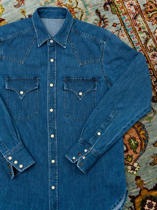 Fortela Western Shirt 水洗丹宁衬衫 商品图3