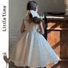 Littletime女童连衣裙春夏儿童法式复古气质公主裙中大童吊带长裙 商品缩略图4