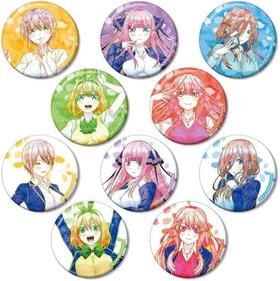 五等分的花嫁 Ani-Art 吧唧 徽章 10包/盒 谷子