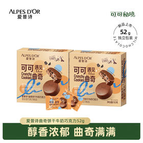 爱普诗曲奇饼干牛奶巧克力52g*2