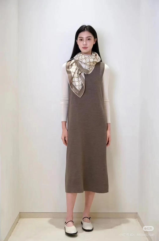 218-7 独家圆正 25流行色 摩卡莫斯 环保色防纱 绵羊毛春装三件套 优雅 商品图9
