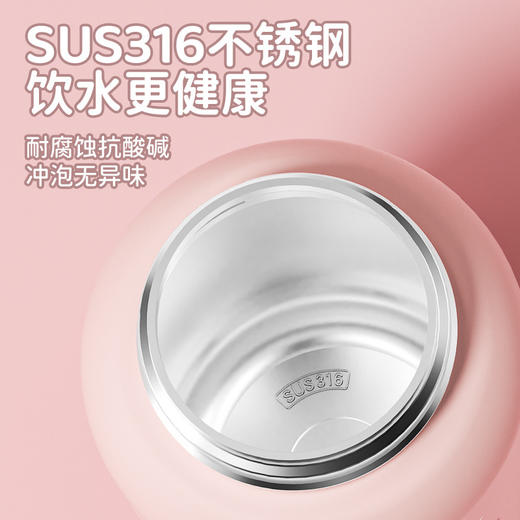 316儿童保温杯智能硅胶套吸管杯卡通可爱水杯 商品图3