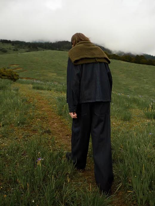 Evistub/E-4QWT436/14OZ进口丹宁原色水洗靛蓝牛仔夹克 商品图1