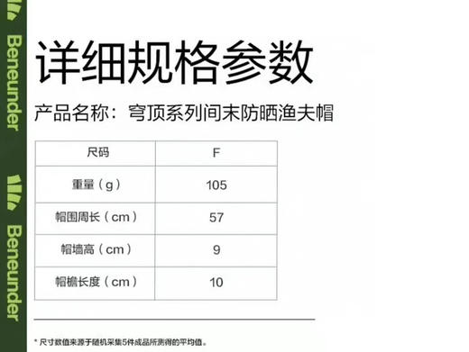 官旗正品单破价❗️蕉下超低羊毛价❗❗
🌟【蕉下穹顶系列渔夫帽淡月黄】~Jessica同款飘带渔夫帽💗 商品图14