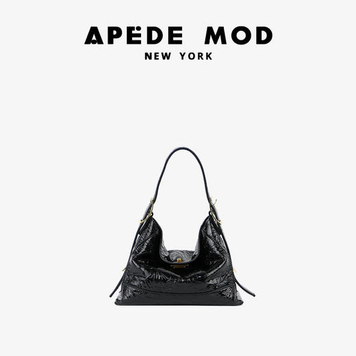 【品牌直发】APEDE MOD 小号软牛皮方锁粽子包流浪包（肩带可拆卸调节） 商品图4