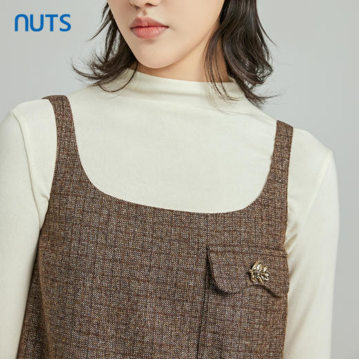 NUTS春季新品时尚气质通勤两件套长袖连衣裙312103050B 商品图5
