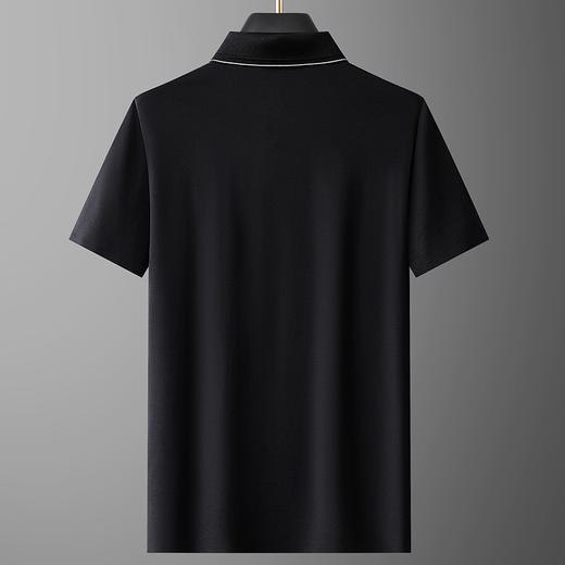 【桑蚕丝+莫代尔】【DG】大依优型大码短袖Polo衫加肥加大男式半袖翻领含桑蚕丝体恤夏季新款休闲 商品图4