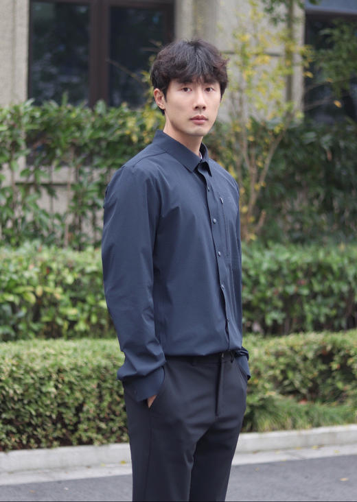 218-5 孤品清 无退换 两棵树 男士商务休闲衬衫 老朱176/146穿XL 商品图1