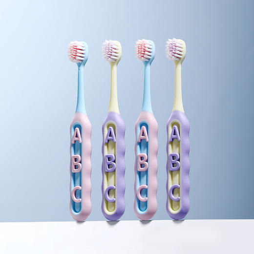 「29.9到手3板6支」儿童软毛牙刷两支装3-10岁宝宝家用双重螺旋软毛洁齿牙刷口腔护理 商品图2