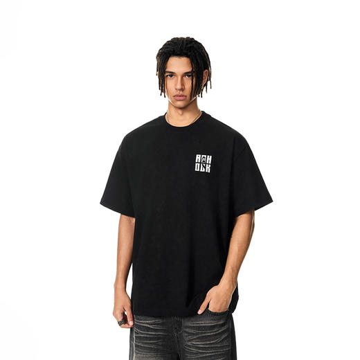 【Achock官方店】春夏新款美式复古logo短袖T恤男女潮牌宽松上衣 商品图2