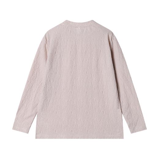 T2256春秋季新款时尚个性纯色简约立体圆领长袖T恤百搭潮流休闲上衣 商品图5