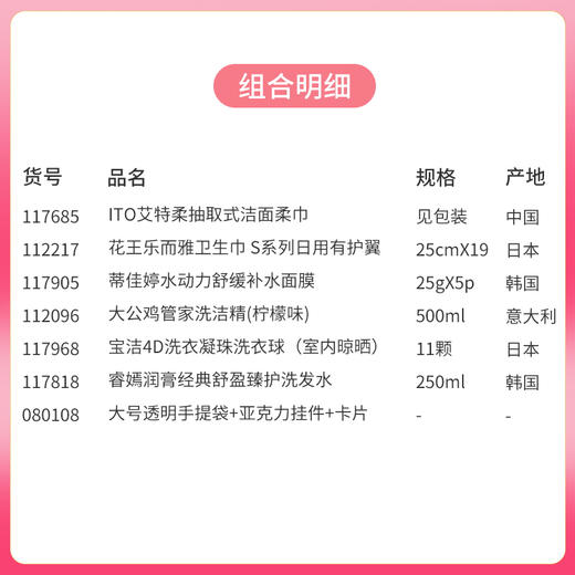 【女神节爱专宠】3.8温暖大促套餐C大号透明手提袋+亚克力挂件+卡片/080108*117685*112217*117905*112096*117968*117818 商品图1