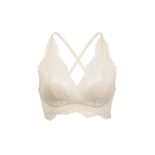 【优雅高级】官网890！高奢法式蕾丝薄棉杯性感bra文胸罩女 交叉露背美背无钢圈背扣内衣 商品图8