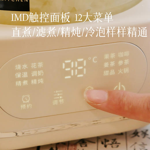 【康宁二代养生壶】升级1000瓦，一壶多用，12大菜单功能齐全，壶体是高硼硅全玻璃材质，0涂层0金属，喝水更安心~【3-5天左右发货】 商品图5