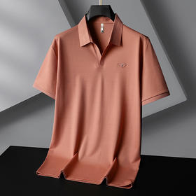 【剪刀领】【DG】大依优型大码剪刀领短袖Polo衫V领男装加肥加大夏季休闲翻领上衣肥佬宽松胖子