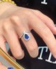1.65ct刻面蓝宝石戒指 商品缩略图3
