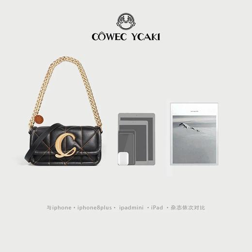 Cowec Ycaki 高级感时尚单肩斜挎链条小方包 商品图5